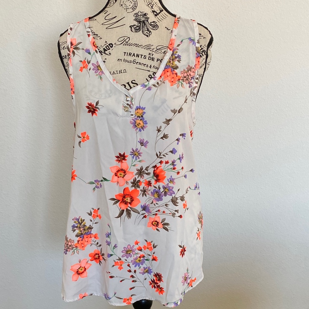 Floral Sleeveless Top